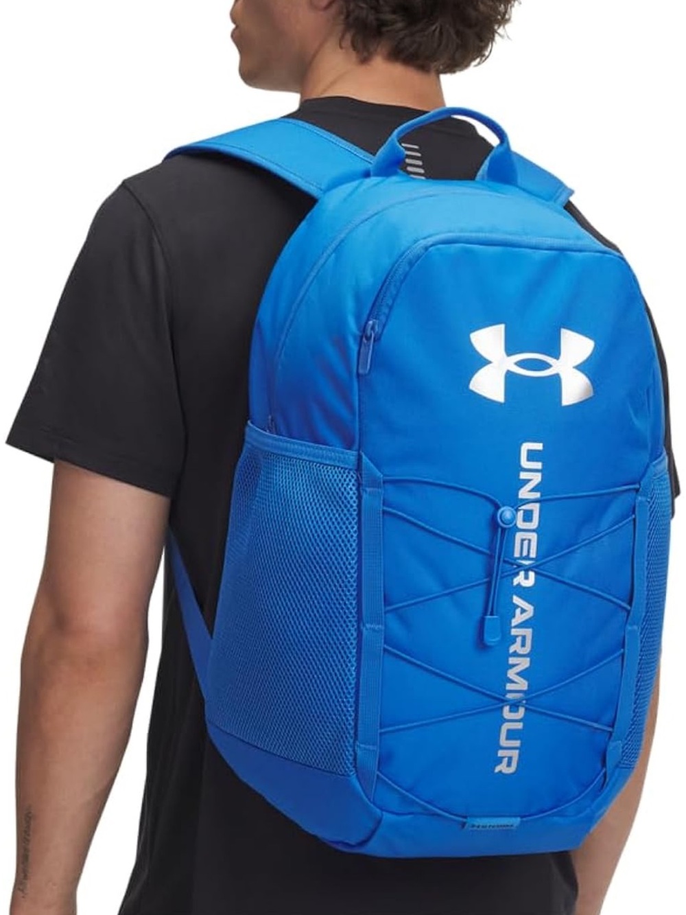 Under Armour Unisex Hustle Sport 6.0 Backpack Atlantis/Black/Metallic new - Picture 4 of 10